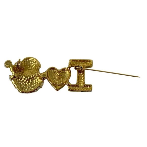 Santa Claus Brooch Vintage Brooch Red White Green Enamel Signed SFJ Number 0190 - Picture 10 of 12